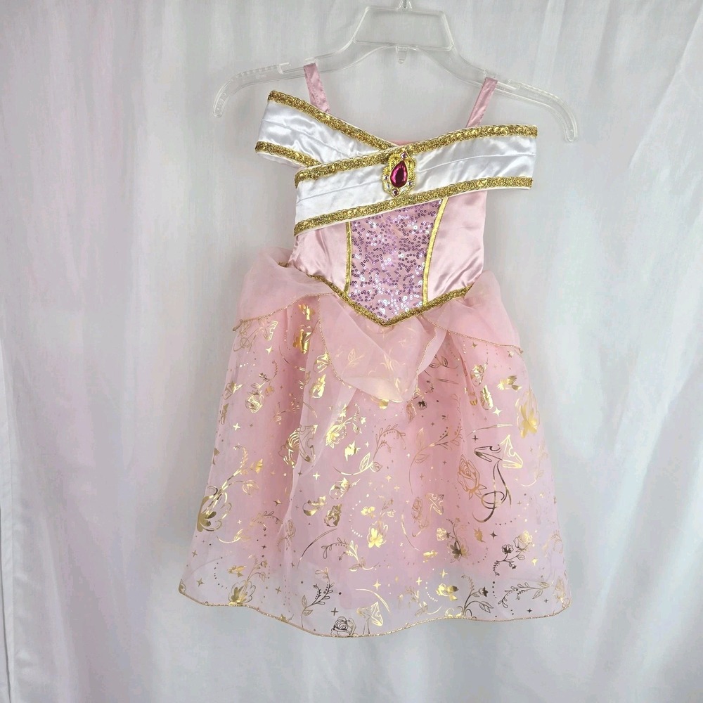 Disney Store Princess Aurora Dress Sleeping Beauty Costume Size 3 Dress Up
